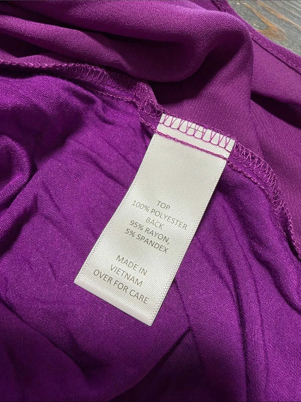 FORTUNE + IVY Wallingford Keyhole Blouse Purple - L - Picture 10 of 12